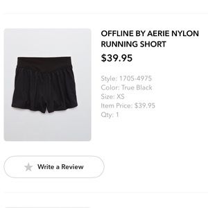 Aerie Offline Nylon Running Short